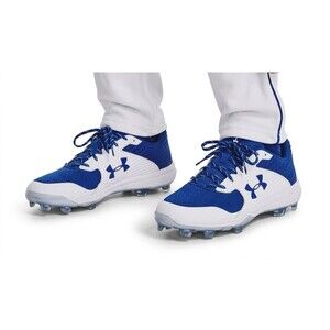 Under Armour Yard Low RM Baseball Cleats Men's Size 11 Royal Blue White 3023439